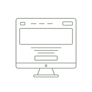 Ilustración de una landing page con estructura enfocada en la conversión, hero principal y llamadas a la acción para captar clientes.